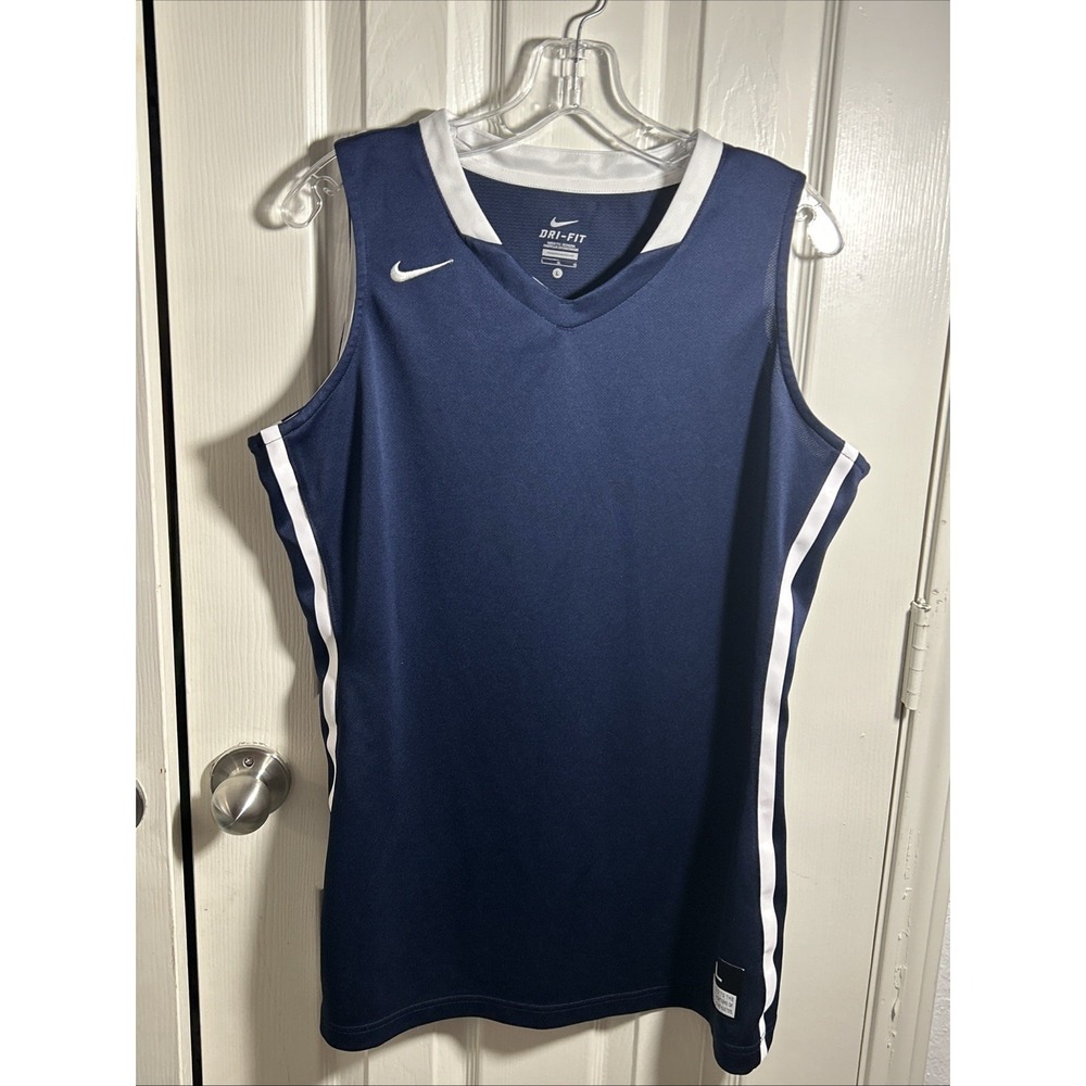 Nike Hyperelite Dri-Fit Basketball Jersey Women's L Navy Blue